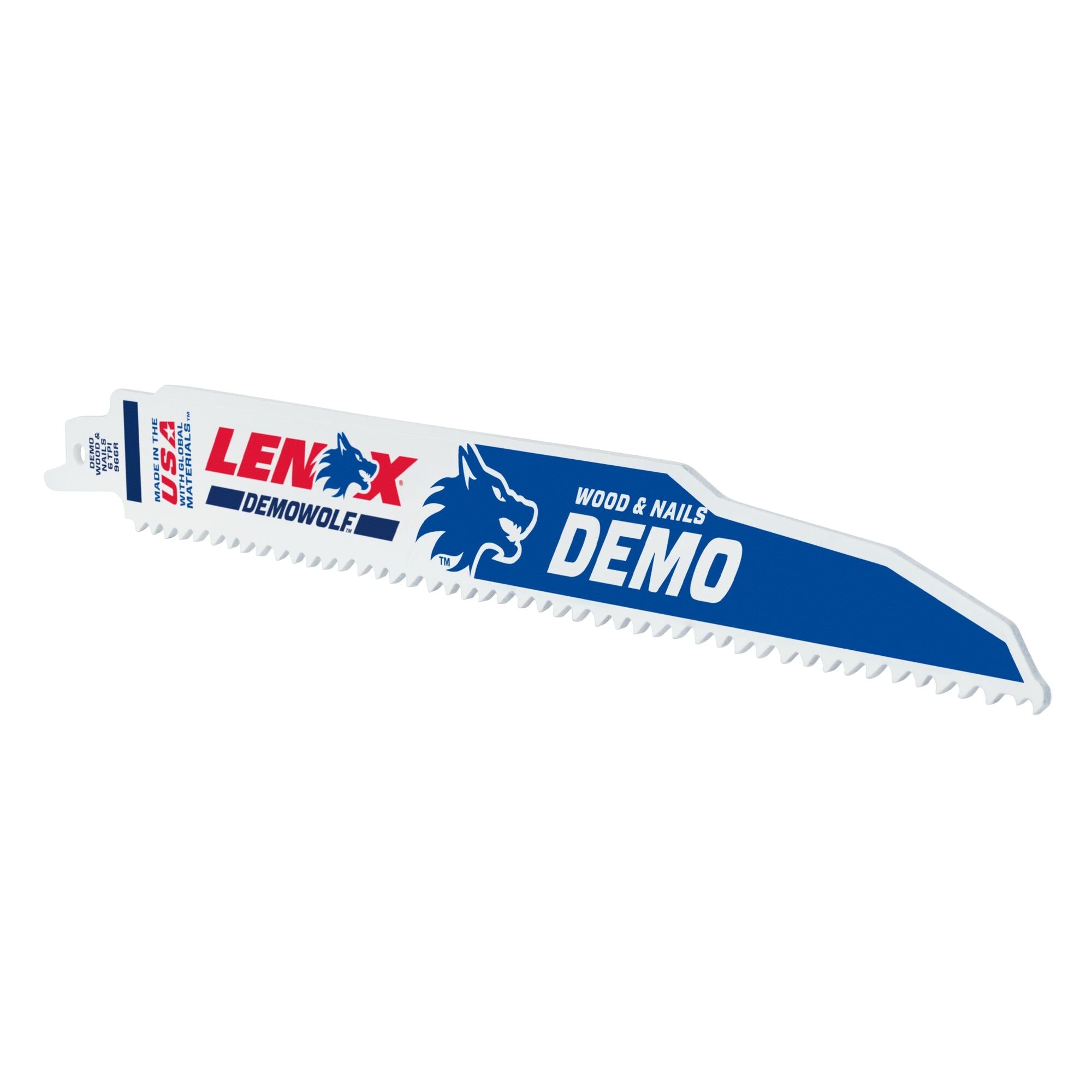 Lenox 20523B966R 9" x 1" x .062" 6 TPI Demolition Bi-Metal Reciprocating Saw Blades, 25-Pack - image 3