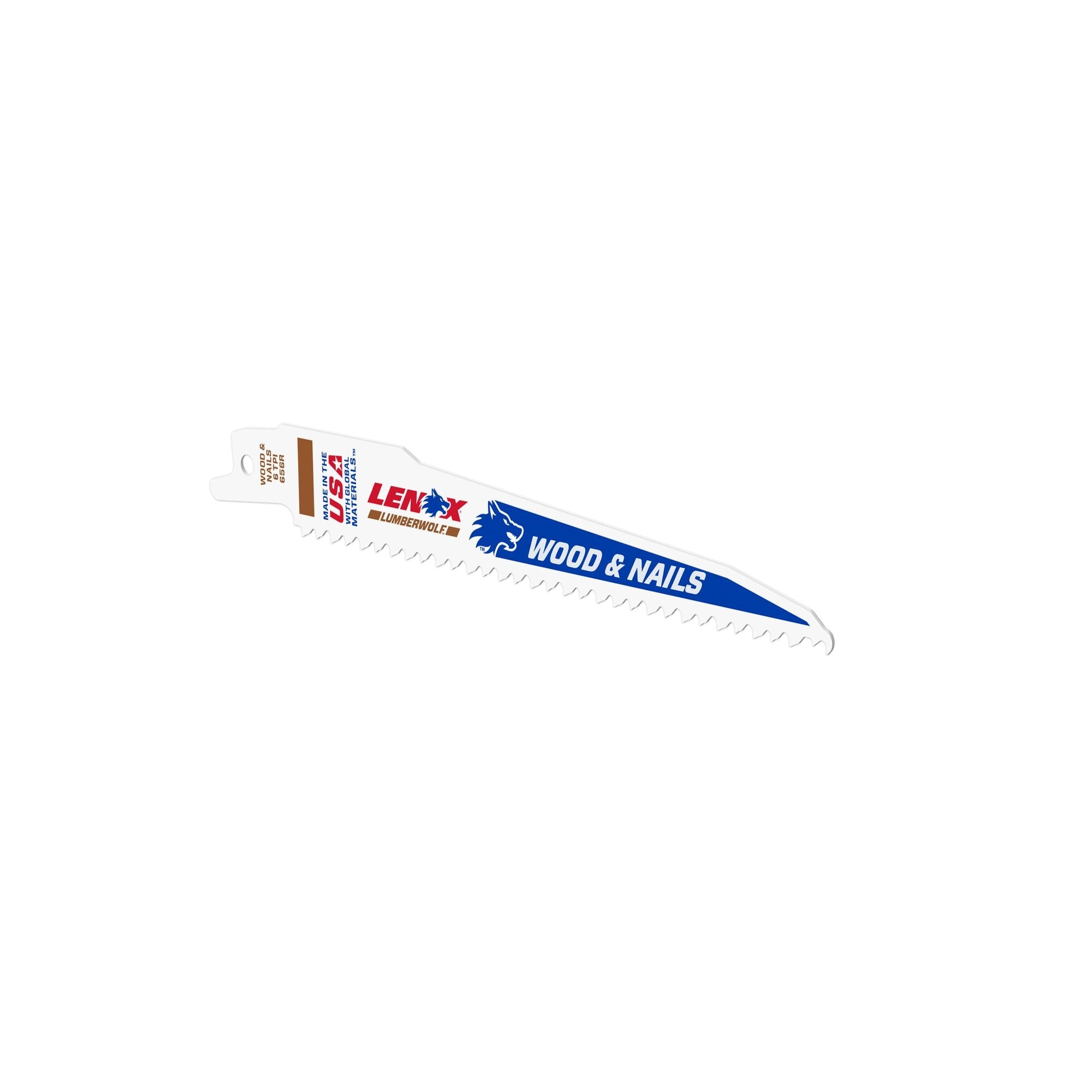 Lenox 20530B656R 6" x 3/4" x .050" 6 TPI Bi-Metal Reciprocating Saw Blades, 25-Pack - image 2