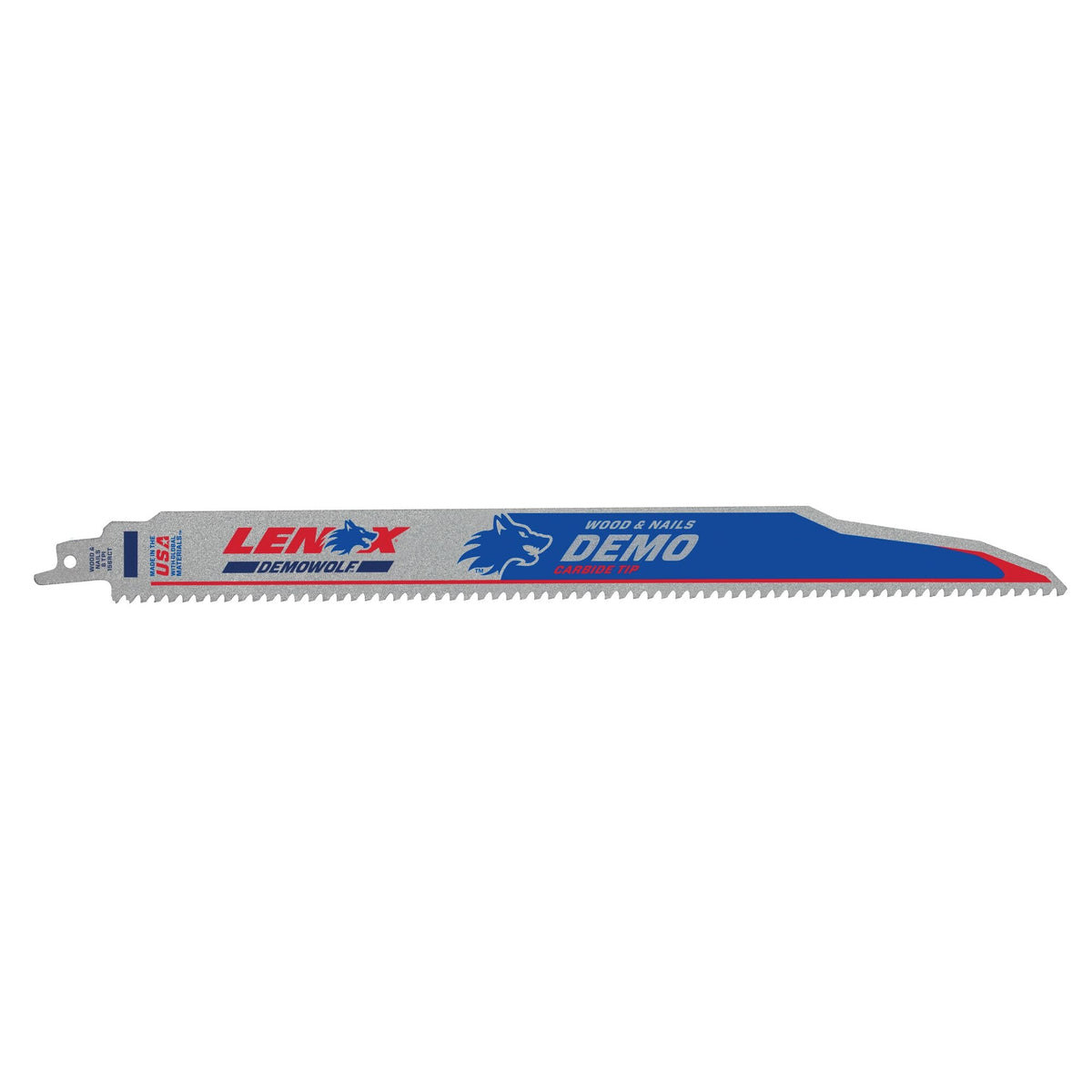 Lenox 2058827 12" x 1" x .050" 6 TPI Carbide Tipped Reciprocating Saw Blades, 3-Pack - image 1
