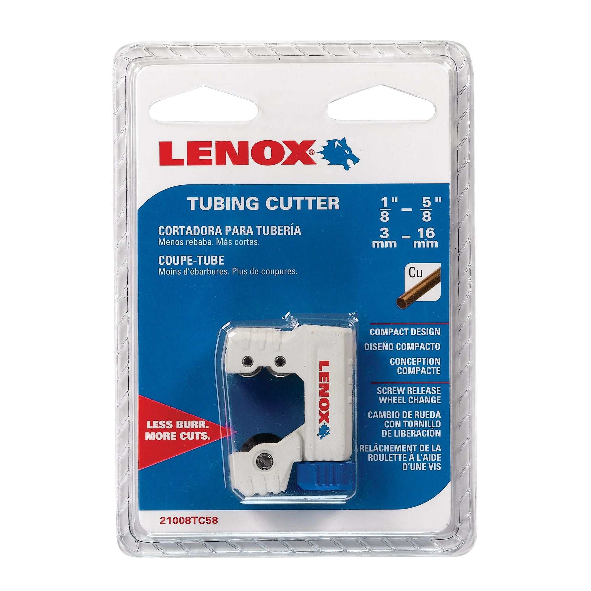 Lenox 21008TC58 Tubing Cutter, 1/8" to 5/8" - image 8