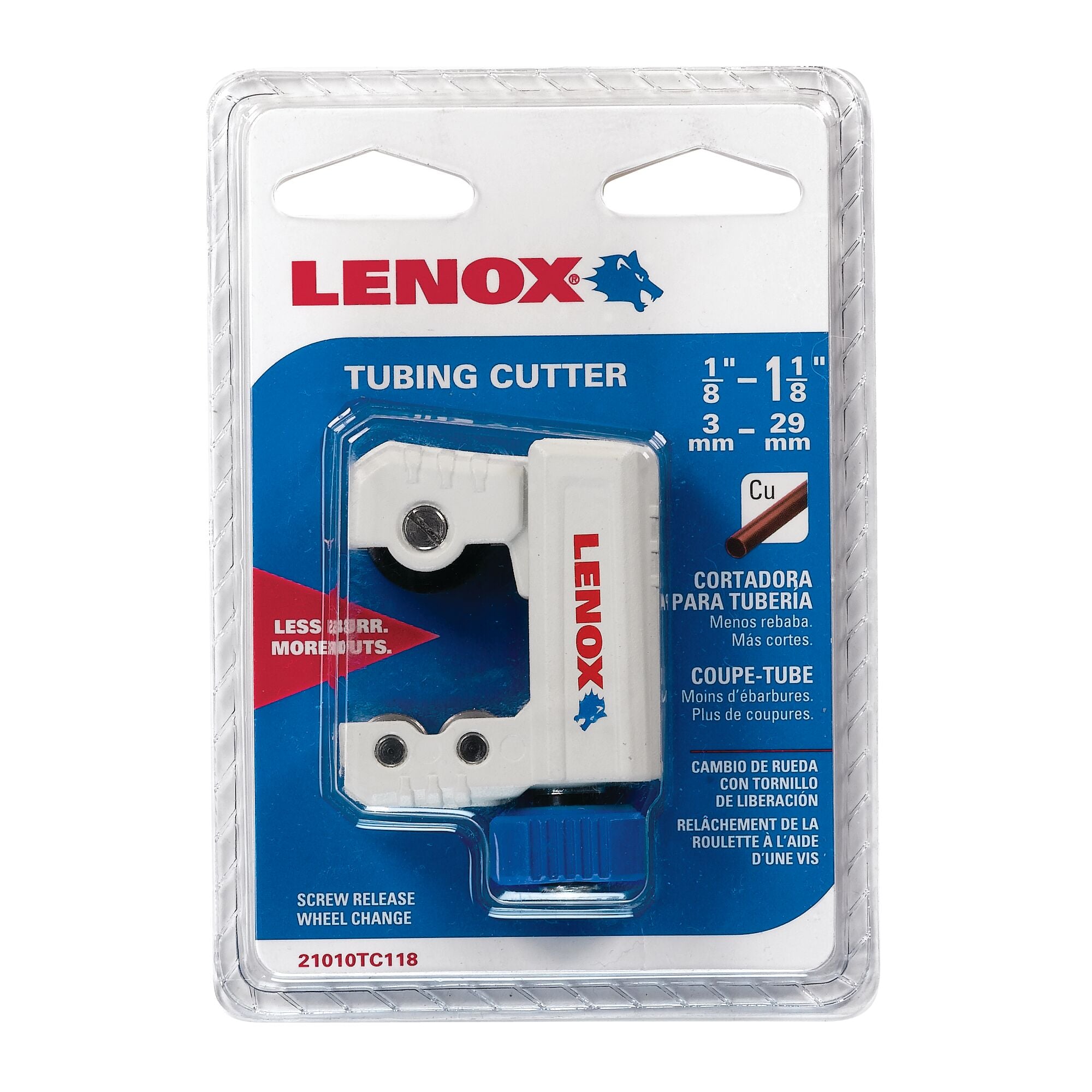 Lenox 21010TC118 Tubing Cutter, 1/8" to 1-1/8" - image 5