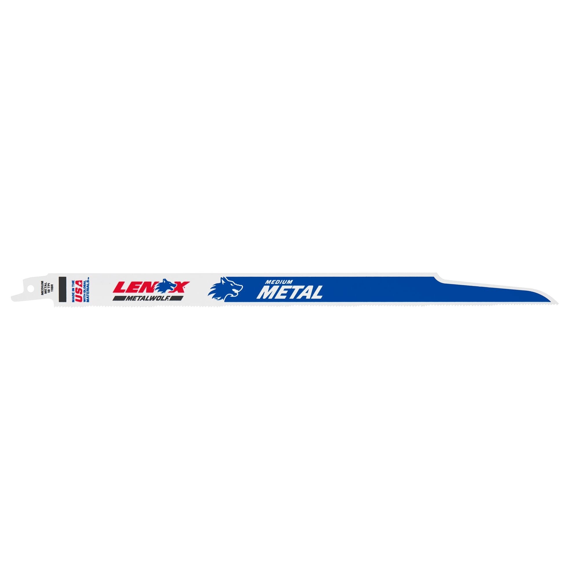 Lenox 21510118R 12" x 3/4" x .035" 18 TPI Bi-Metal Reciprocating Saw Blades, 5-Pack - image 5