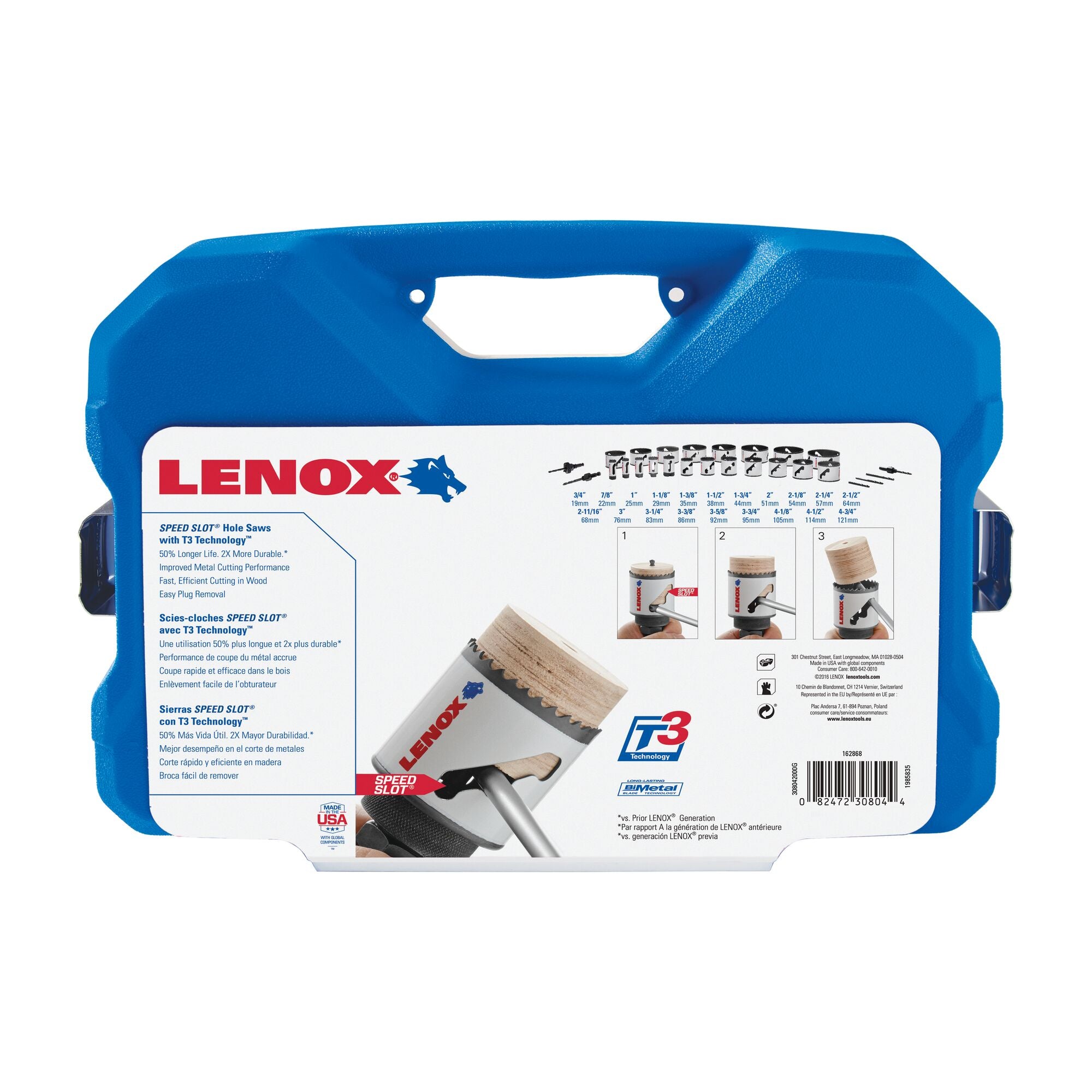 Lenox 308042000G Big Daddy Bi-Metal Hole Saw Kit, 26-Piece - image 1