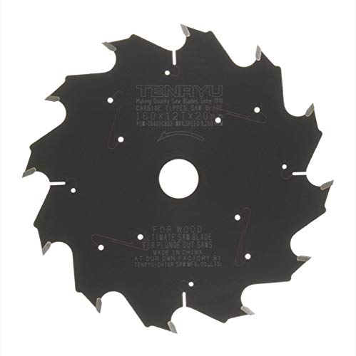 Tenryu PSW-16012CBD2: 160mm x 12 Tooth Plunge-Cut Saw Blade