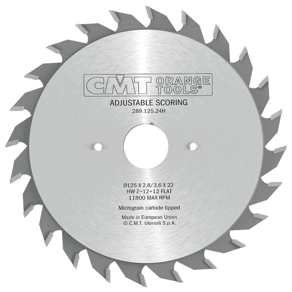 CMT 289.100.20H INDUSTRIAL SCORING ADJUSTABLE 100x2.8-3.6x20mm T=10+10 FLAT
