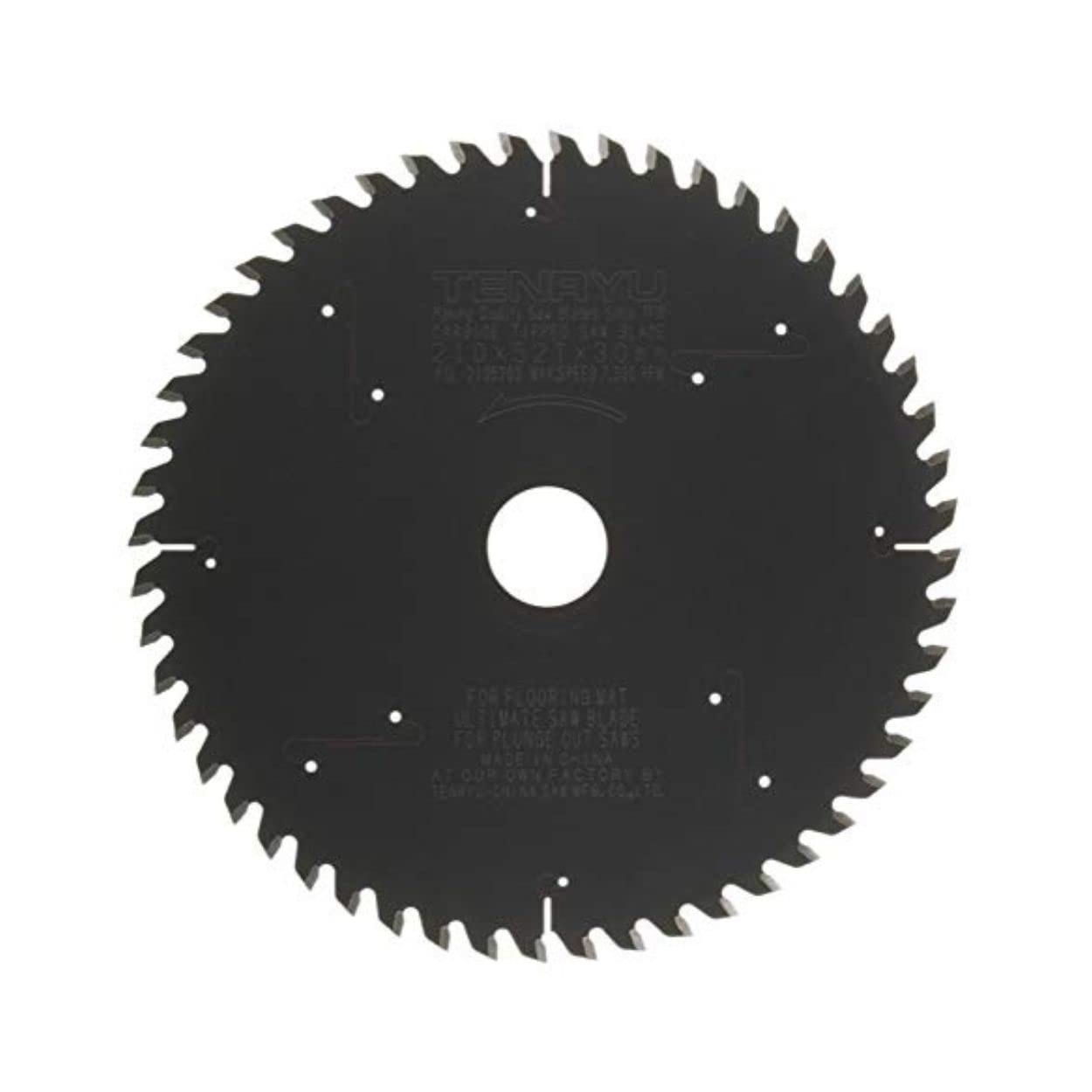 Tenryu PSL-21052D3: 210mm x 52 Tooth Plunge-Cut Laminate Melamine & Laminate Blade