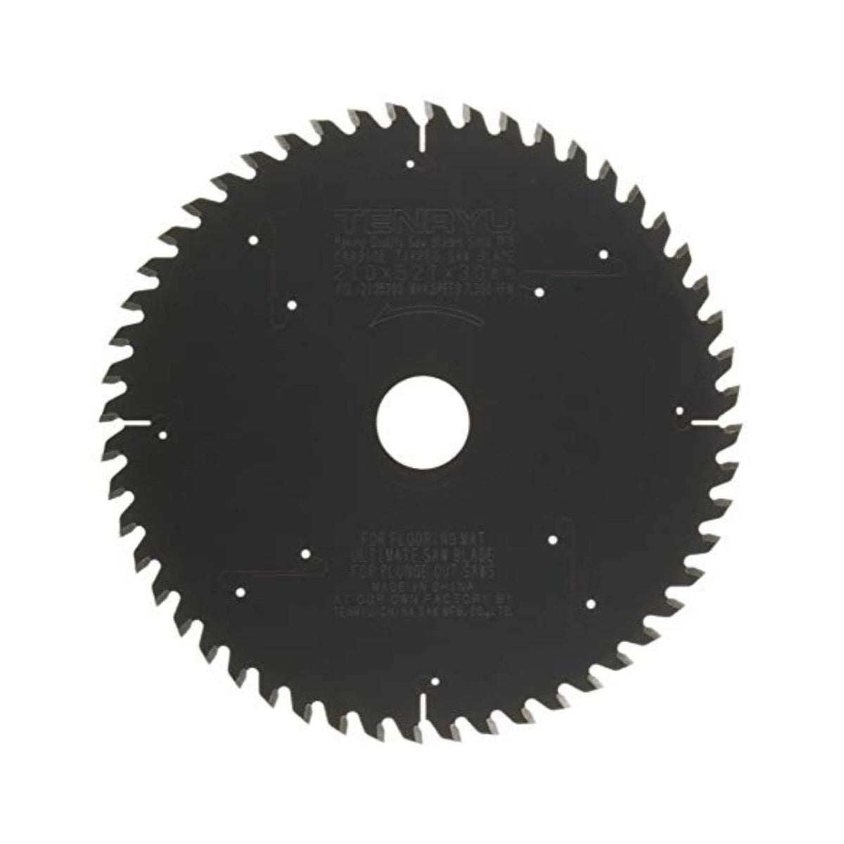 Tenryu PSL-21052D3: 210mm x 52 Tooth Plunge-Cut Laminate Melamine & Laminate Blade