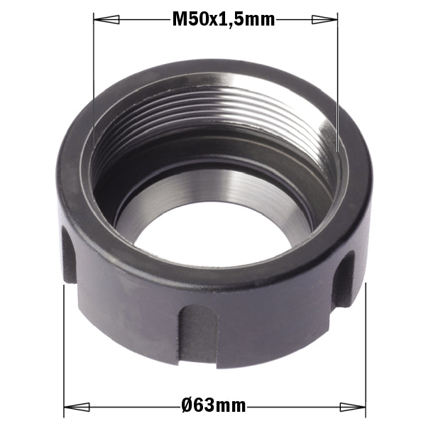 CMT 992.383.02 CLAMPING NUT LH for ER40