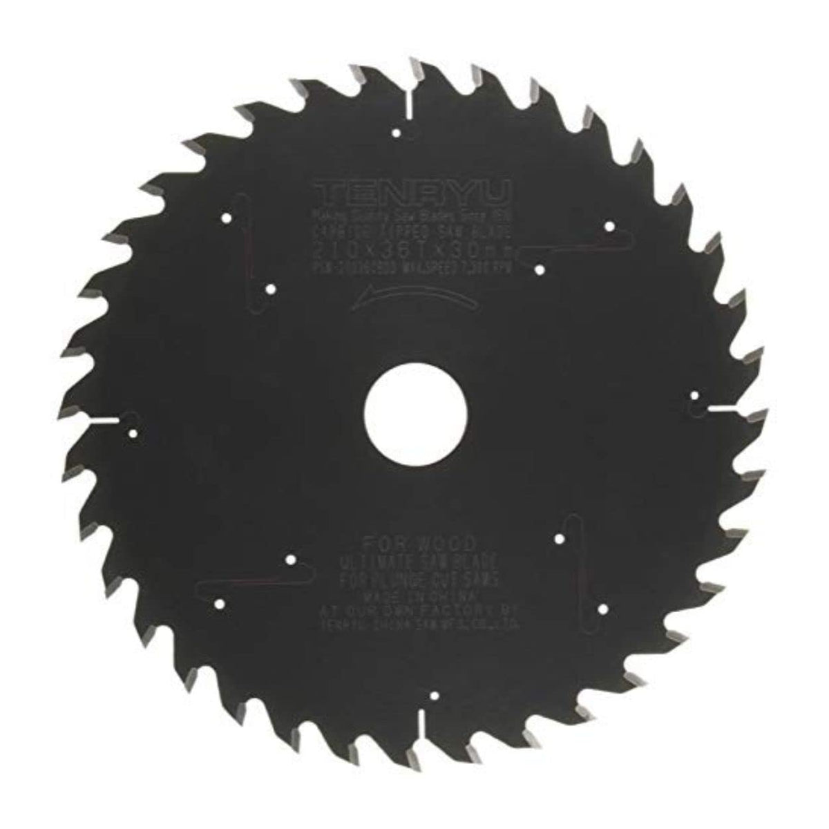 Tenryu PSW-21036CBD3: 210mm x 36 Tooth Plunge-Cut Saw Blade