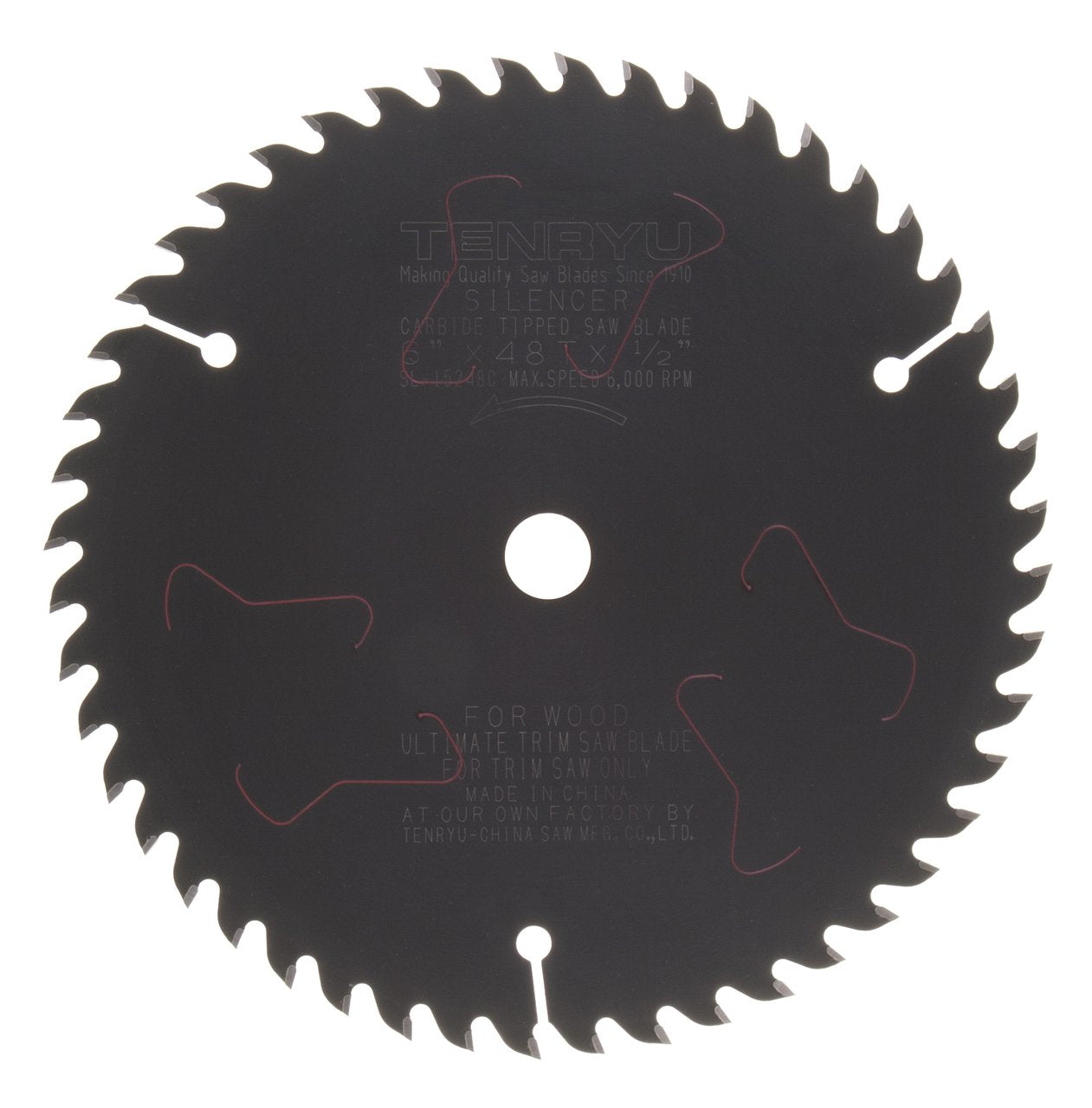 Tenryu SL-15248C: 6" x 48 Tooth Ultimate Trim Saw Blade