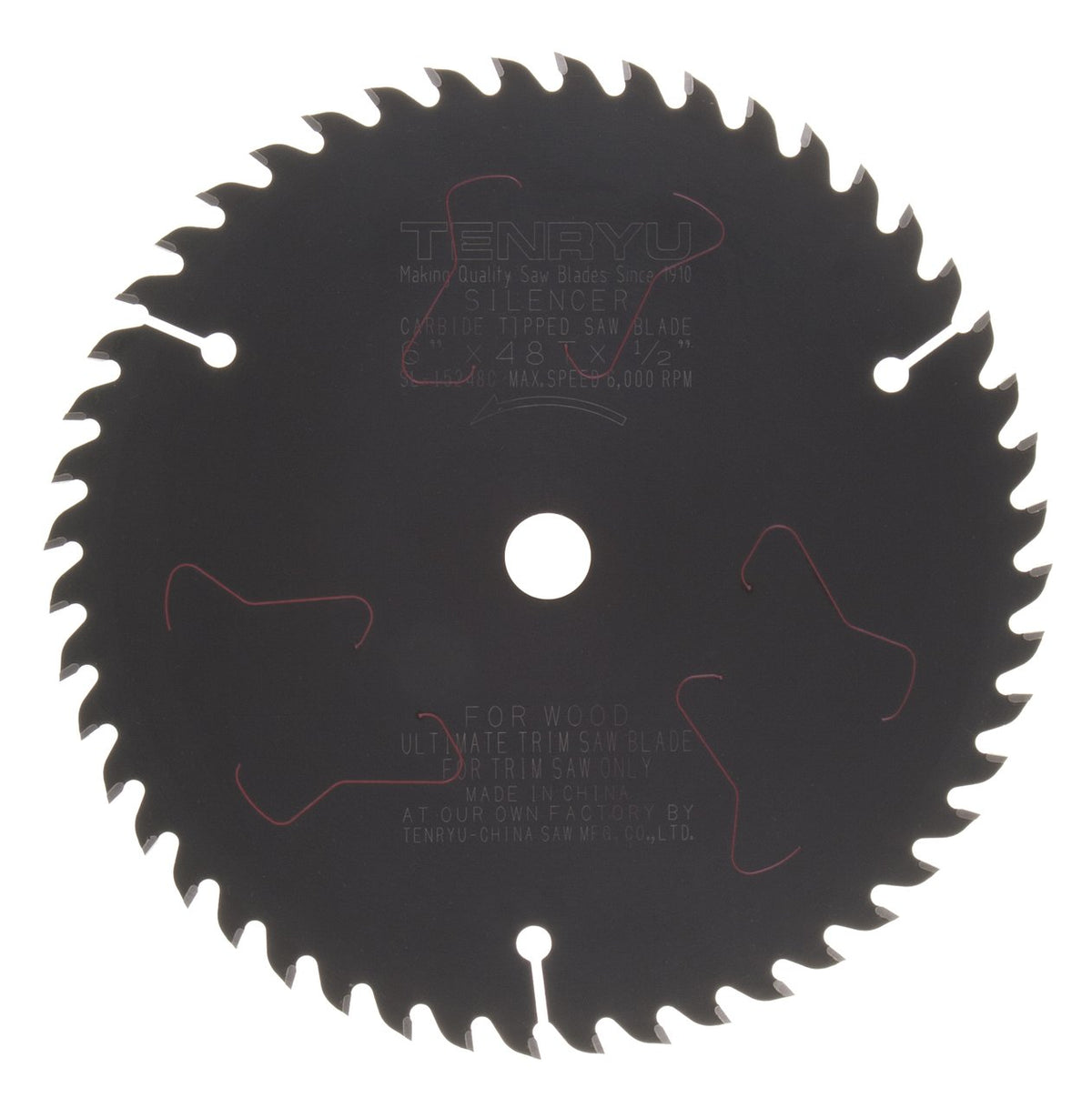 Tenryu SL-15248C: 6" x 48 Tooth Ultimate Trim Saw Blade