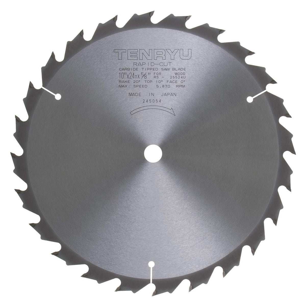 Tenryu RS-25524-U: 10" x 24 Tooth Rapid-Cut Table Saw Blade
