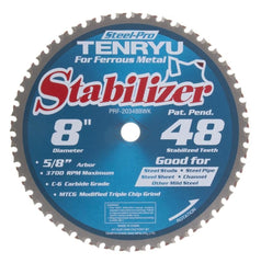 Tenryu PRF-20348BWK: 8" x 48 Tooth Steel-Pro Steel Cutting Blade