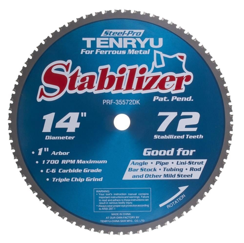 Tenryu PRF-35572DK: 14" x 72 Tooth Steel-Pro Steel Cutting Blade
