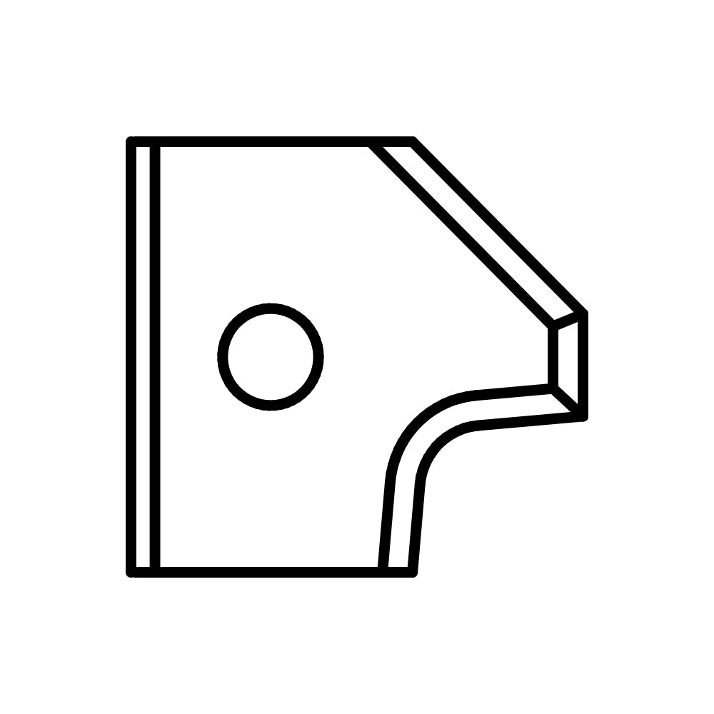 CMT 695.005.A3 PAIR OF KNIVES FOR ROUNDOVER/CHAMFER (TOP) R=3+45°