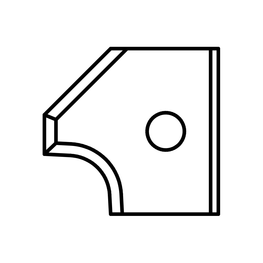 CMT 695.005.B5 PAIR OF KNIVES FOR ROUNDOVER/CHAMFER (BOTTOM) R=5+45°