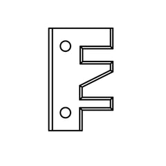 CMT 695.014C PAIR OF KNIVES (C) FOR RAIL & STILE (40x24.5x2mm)