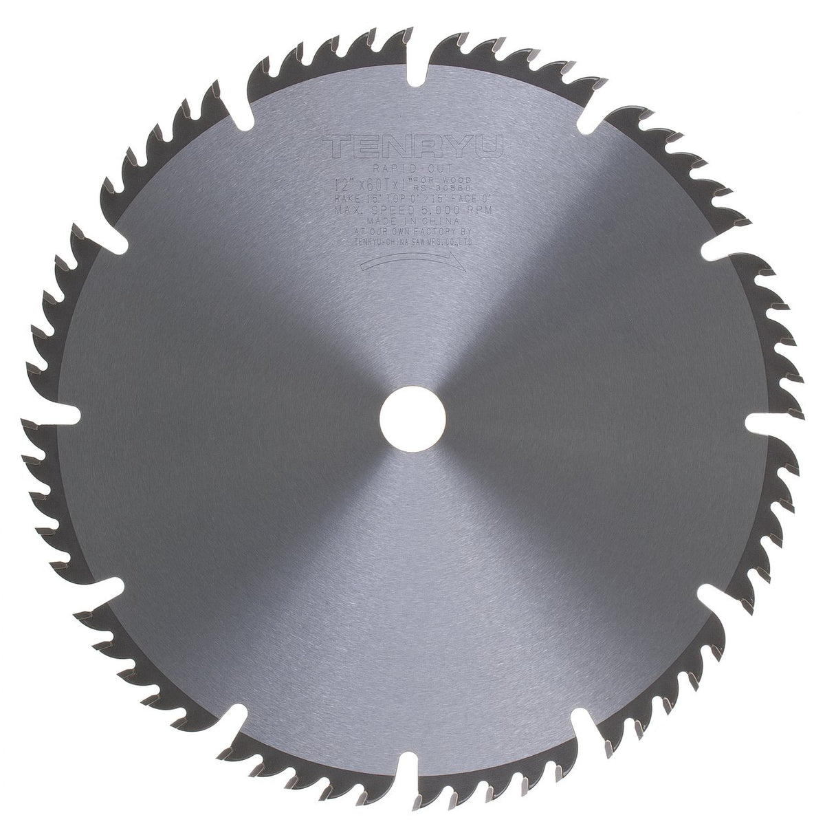 Tenryu RS-30560: 12" x 60 Tooth Rapid-Cut Table Saw Blade