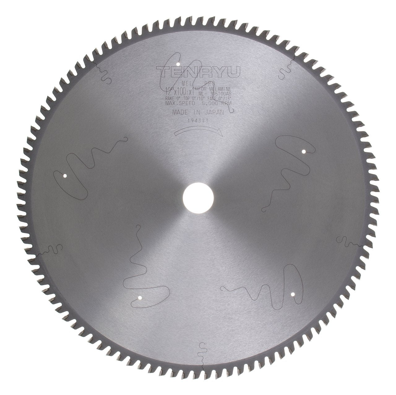 Tenryu ML-305100AB: 12" x 100 Tooth Mel-Pro Melamine & Laminate Blade