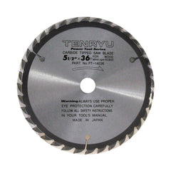 Tenryu PT-14036: 5-1/2" x 36 Tooth Power Tool Saw Blade