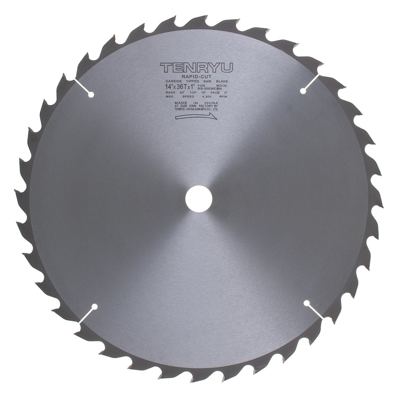 Tenryu RS-35536CBN: 14" x 36 Tooth Rapid-Cut Table Saw Blade