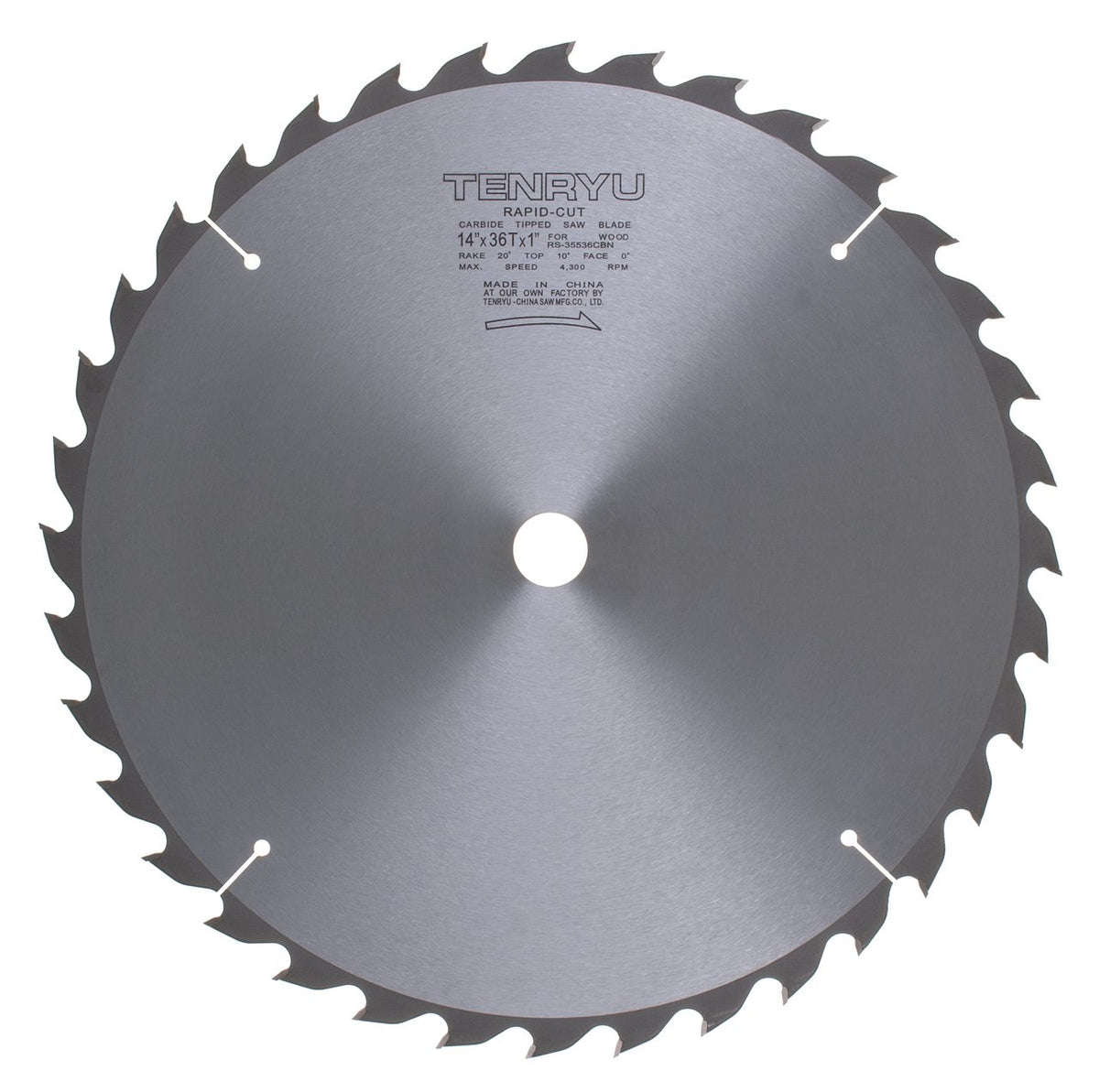 Tenryu RS-35536CBN: 14" x 36 Tooth Rapid-Cut Table Saw Blade
