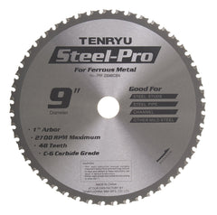 Tenryu PRF-23048CBN: 9" x 48 Tooth Steel-Pro Steel Cutting Blade