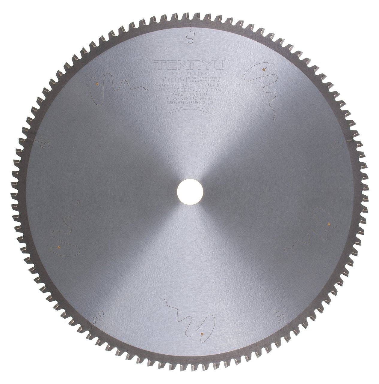 Tenryu PRA-355100DN: 14" x 100 Tooth Pro Series Non-Ferrous Non-Ferrous Cutting Blade