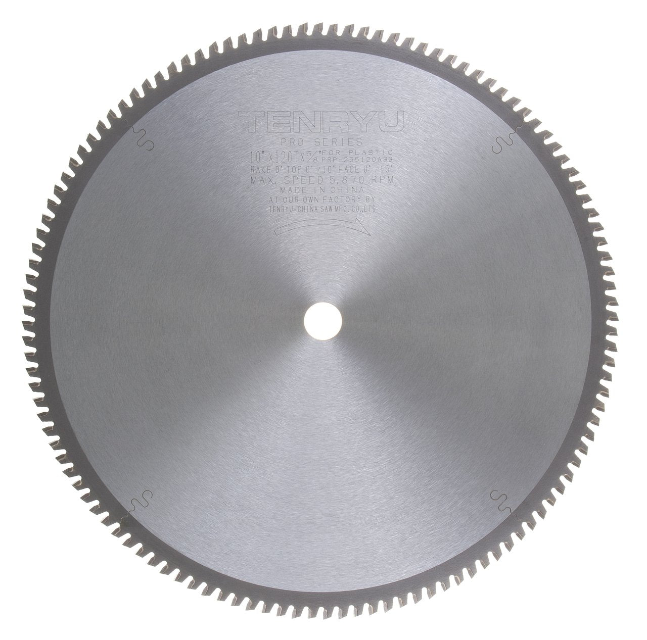 Tenryu PRP-255120AB3: 10" x 120 Tooth Pro Series Plastic Plastic Cutting Blade