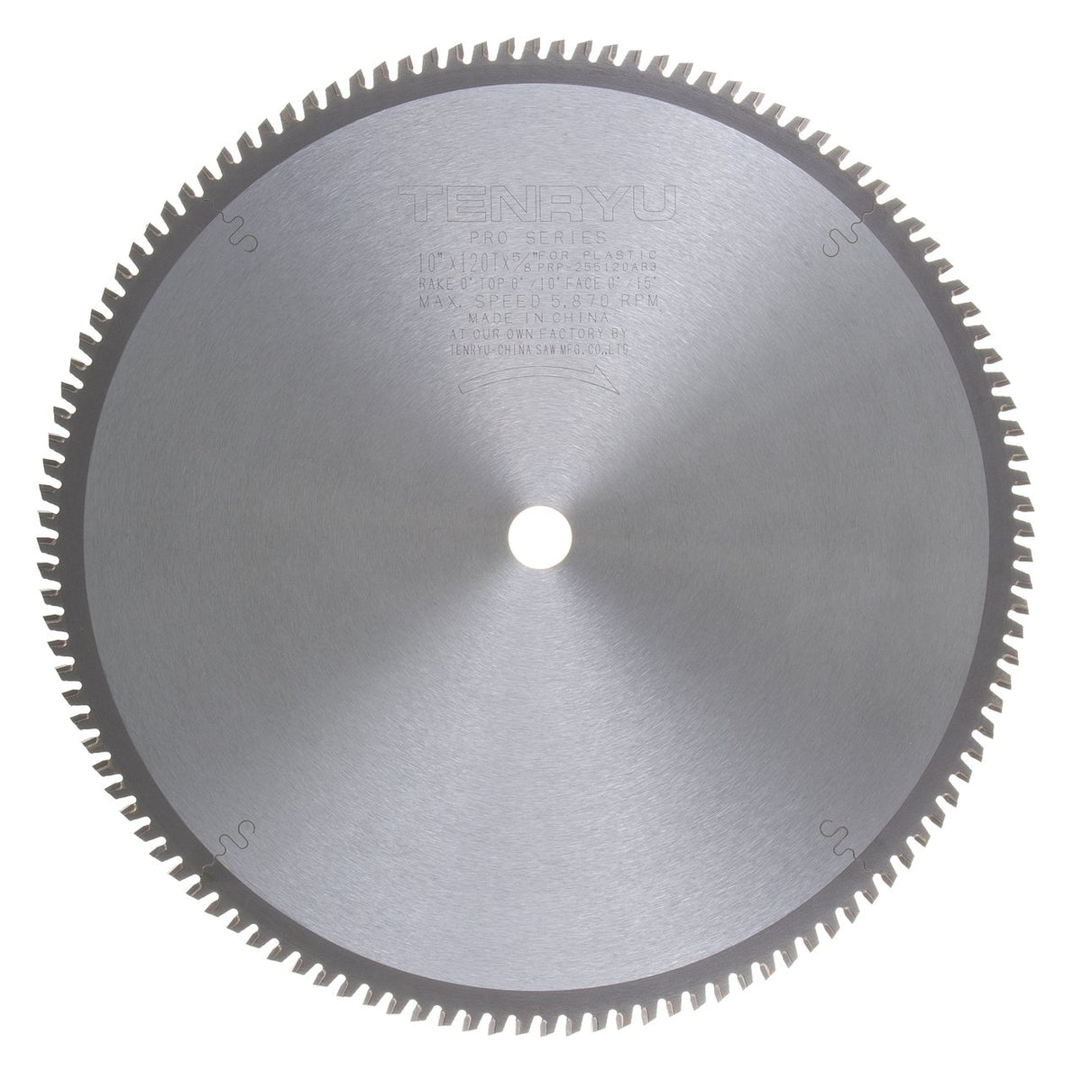 Tenryu PRP-255120AB3: 10" x 120 Tooth Pro Series Plastic Plastic Cutting Blade