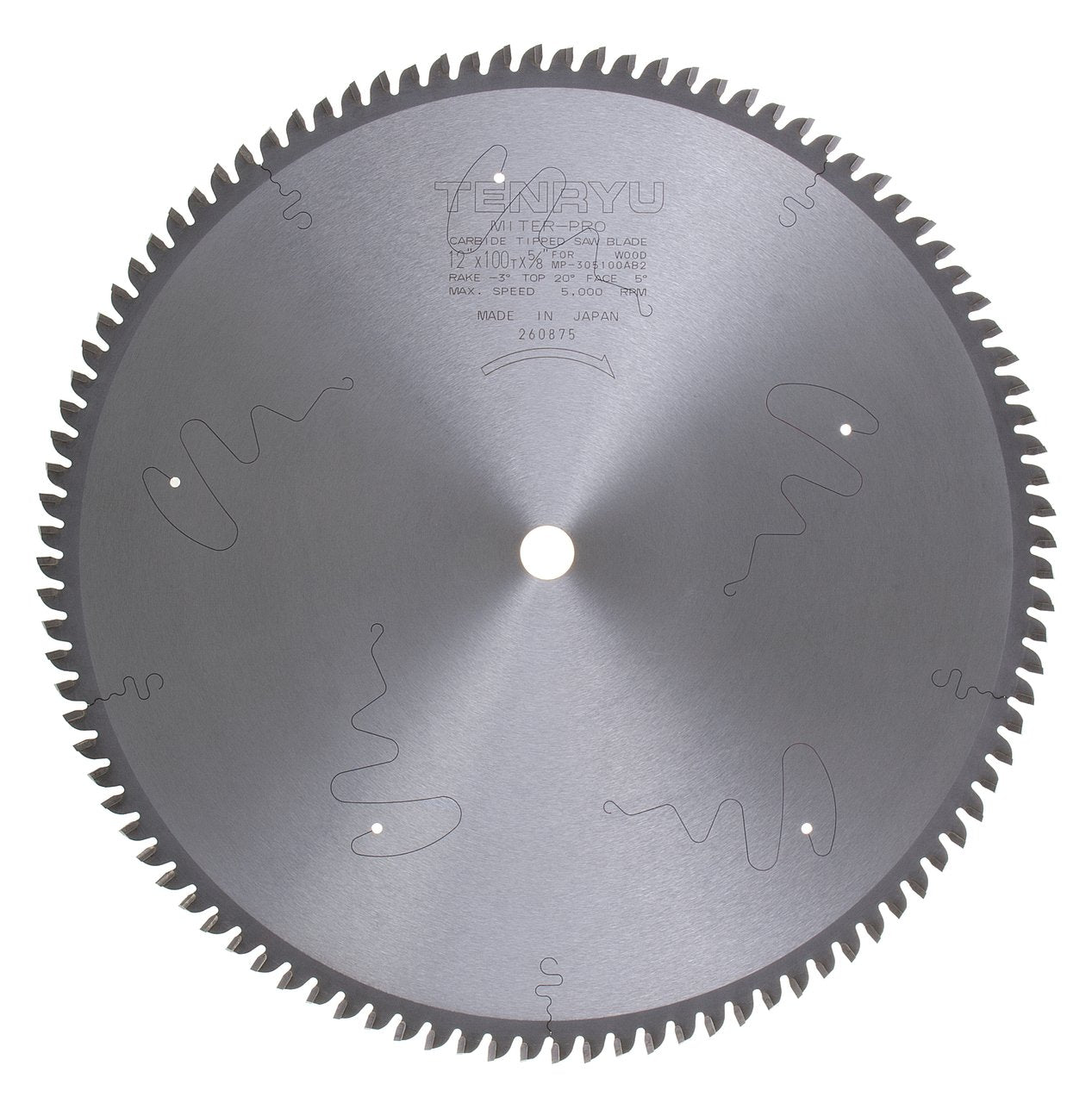 Tenryu MP-305100AB2: 12" x 100 Tooth Miter-Pro Plus Miter Saw Blade