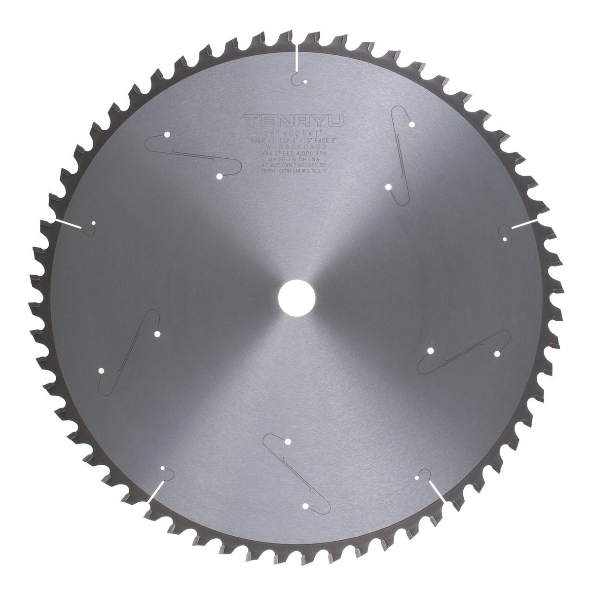 Tenryu IW-38060AB2: 15" x 60 Tooth Industrial Saw Blade