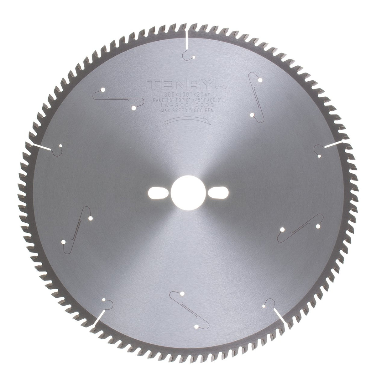 Tenryu IW-300100D3: 300mm x 100 Tooth Industrial Melamine & Laminate Blade