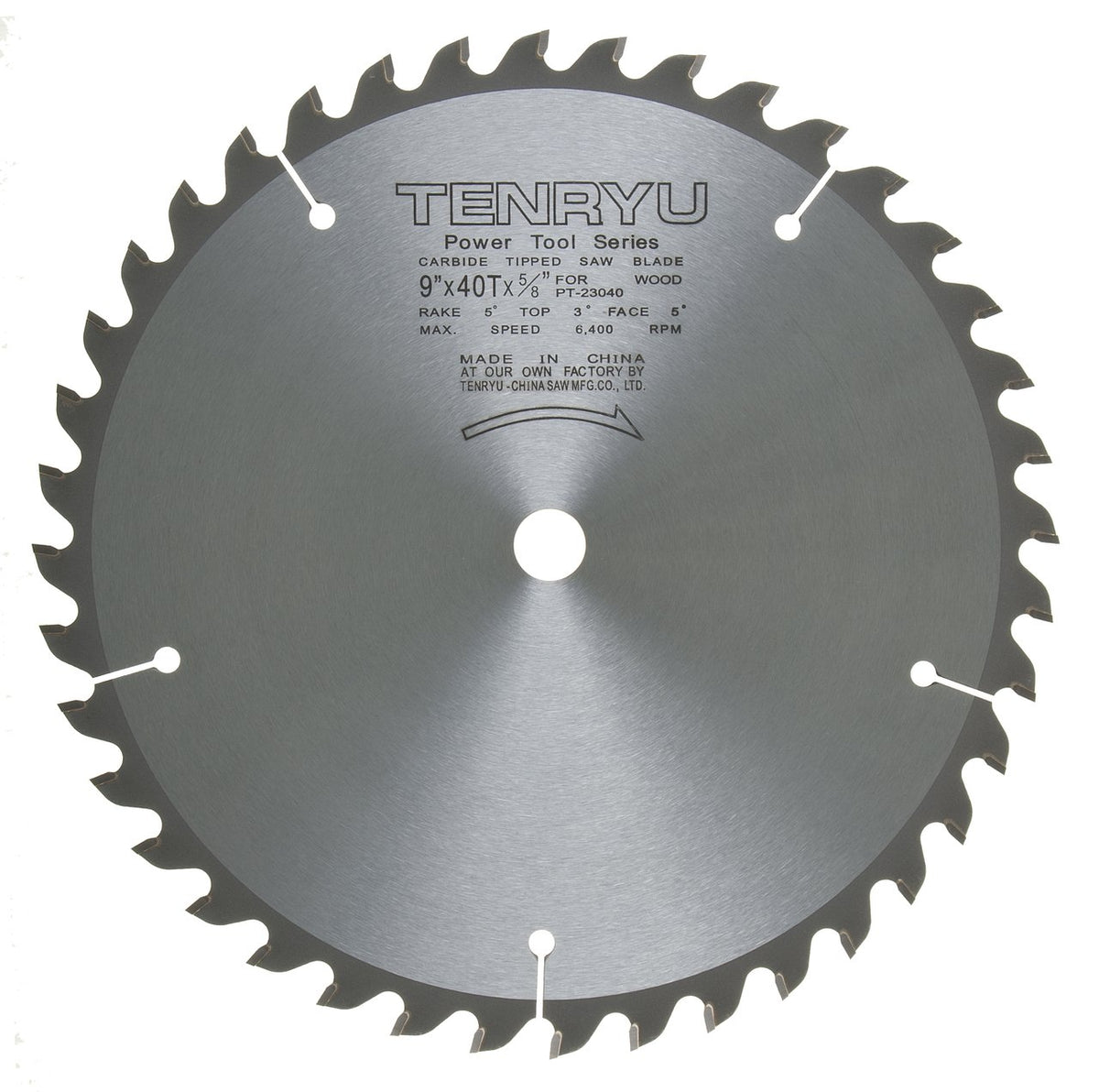 Tenryu PT-23040: 9" x 40 Tooth Power Tool Miter Saw Blade