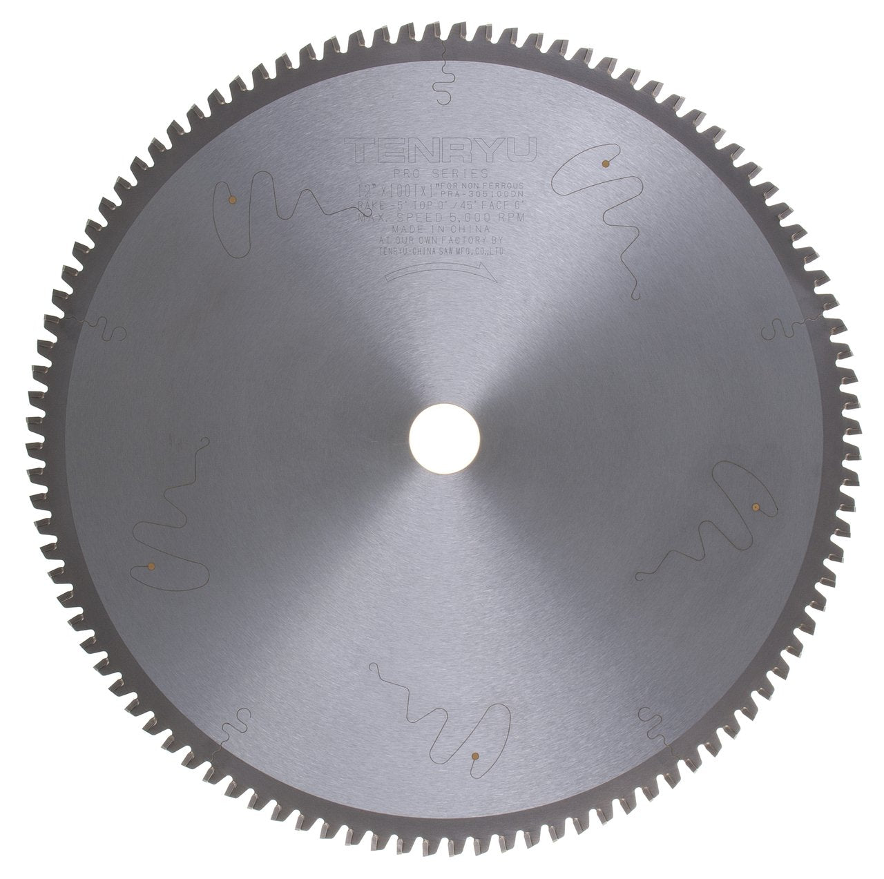 Tenryu PRA-305100DN: 12" x 100 Tooth Pro Series Non-Ferrous Non-Ferrous Cutting Blade