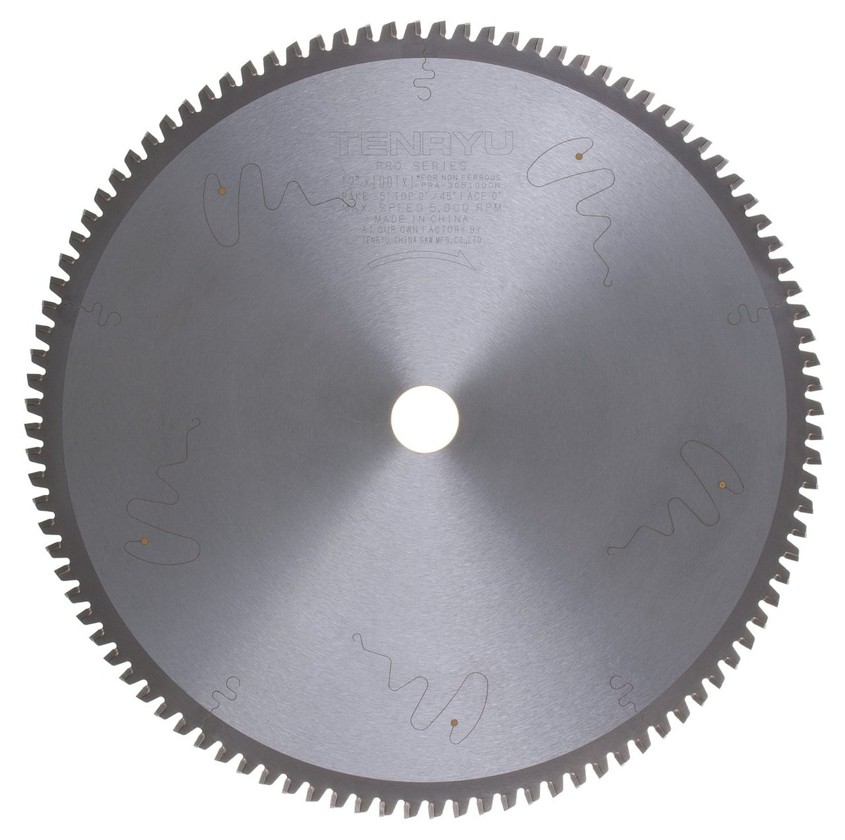 Tenryu PRA-305100DN: 12" x 100 Tooth Pro Series Non-Ferrous Non-Ferrous Cutting Blade