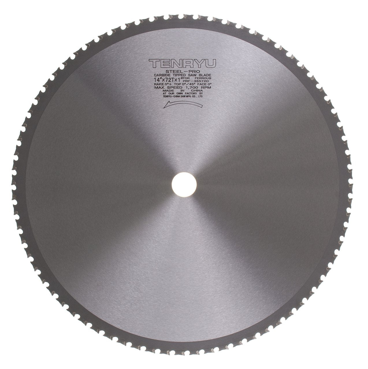 Tenryu PRF-35572D: 14" x 72 Tooth Steel-Pro Steel Cutting Blade