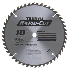 Tenryu RS-25548CBN: 10" x 48 Tooth Rapid-Cut Table Saw Blade