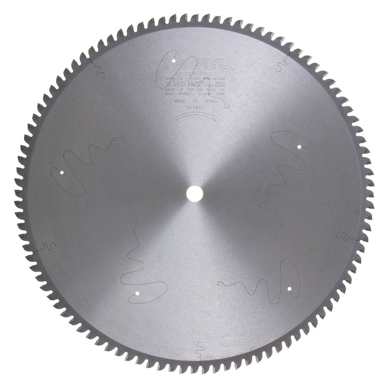 Tenryu MP-355100AB2: 14" x 100 Tooth Miter-Pro Plus Miter Saw Blade