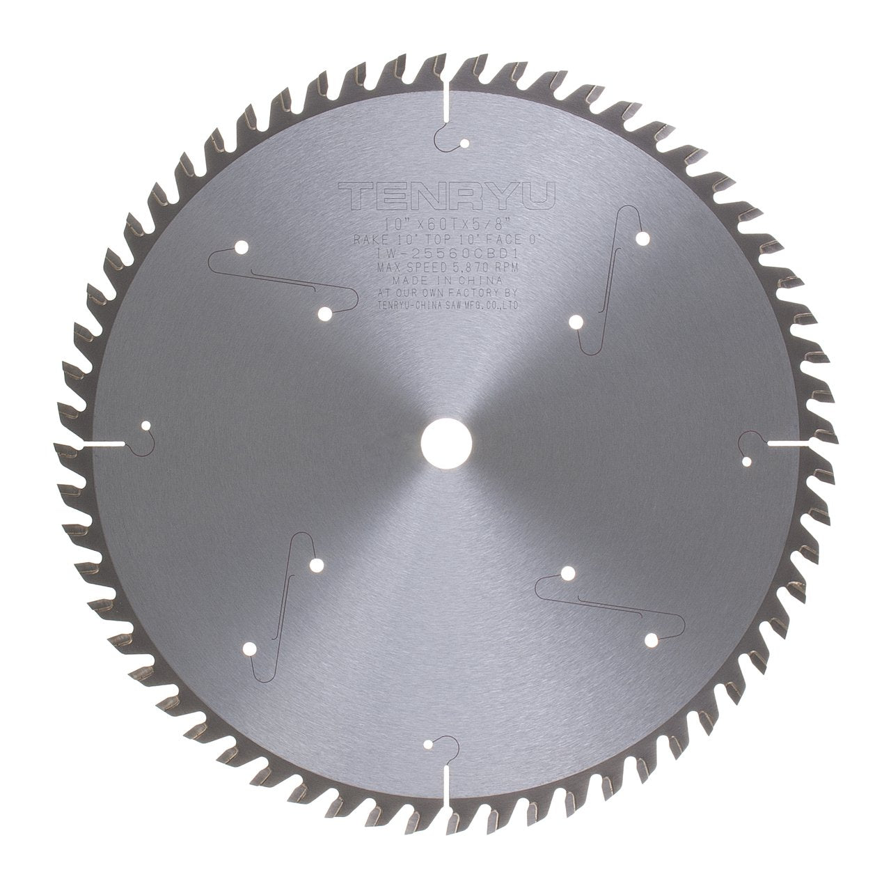 Tenryu IW-25560CBD1: 10" x 60 Tooth Industrial Table Saw Blade