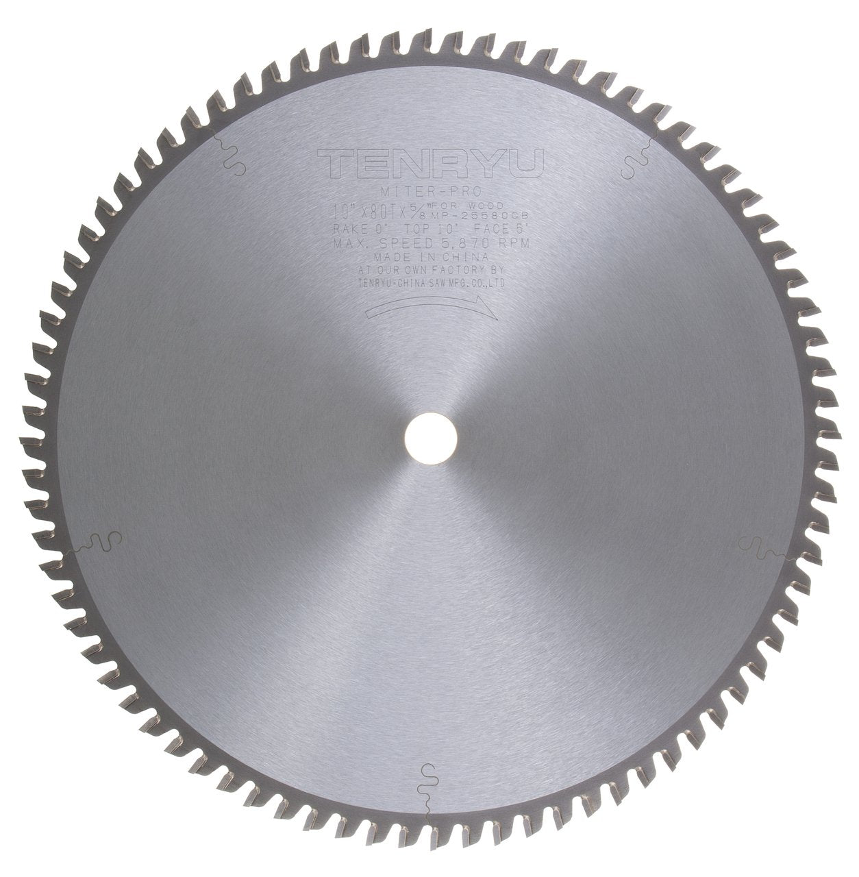 Tenryu MP-25580CB: 10" x 80 Tooth Miter-Pro Miter Saw Blade