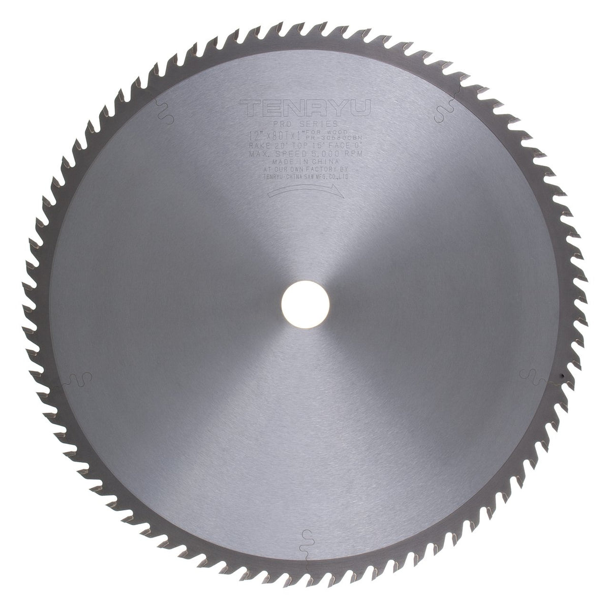 Tenryu PR-30580CBN: 12" x 80 Tooth Pro Series Saw Blade