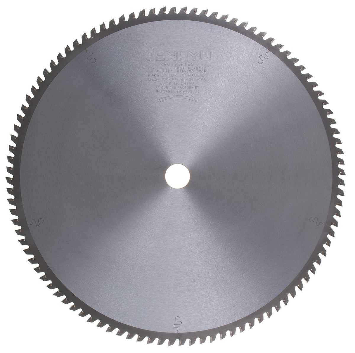 Tenryu PRP-355100CB: 14" x 100 Tooth Pro Series Plastic Plastic Cutting Blade