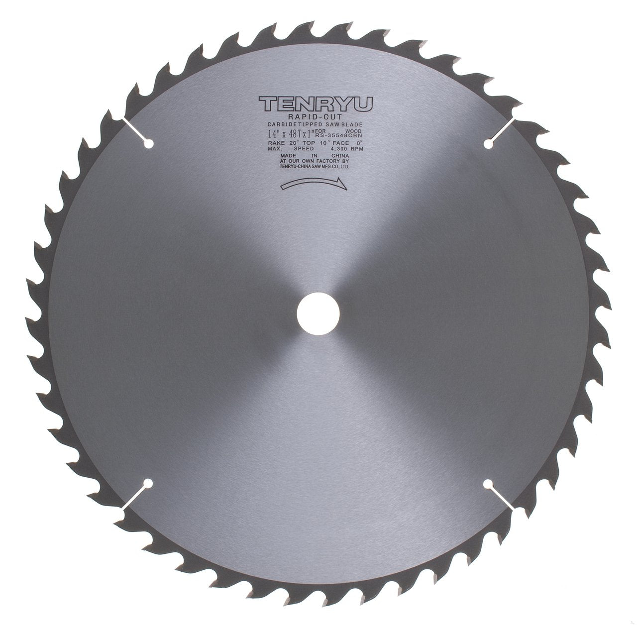 Tenryu RS-35548CBN: 14" x 48 Tooth Rapid-Cut Table Saw Blade