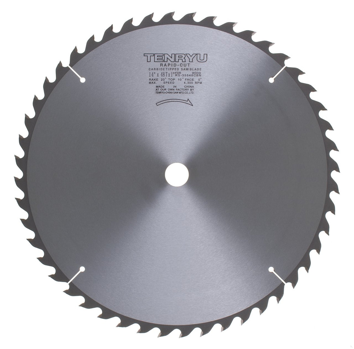 Tenryu RS-35548CBN: 14" x 48 Tooth Rapid-Cut Table Saw Blade