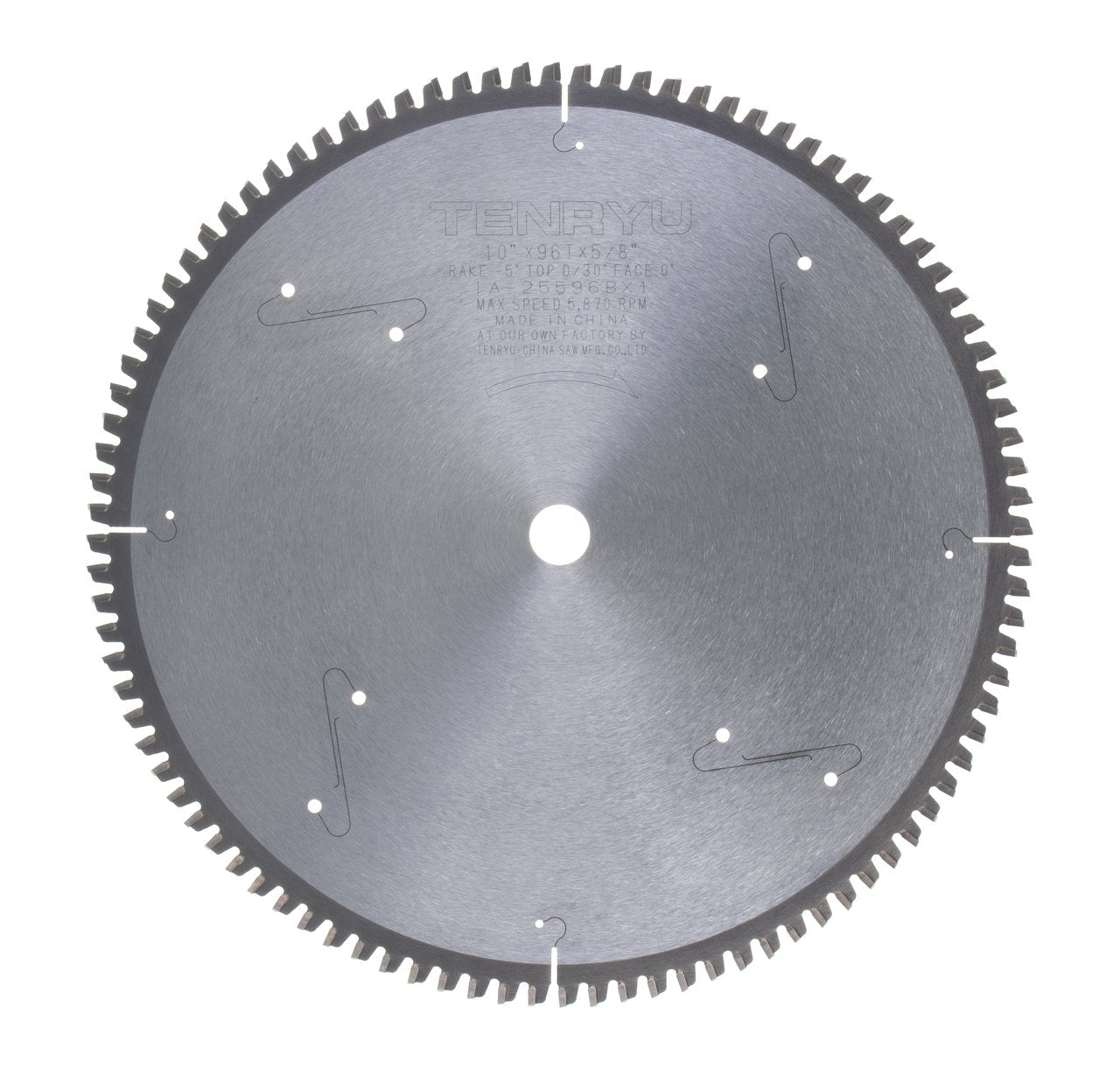 Tenryu IA-25596BX1: 10" x 96 Tooth Industrial Non-Ferrous Non-Ferrous Cutting Blade