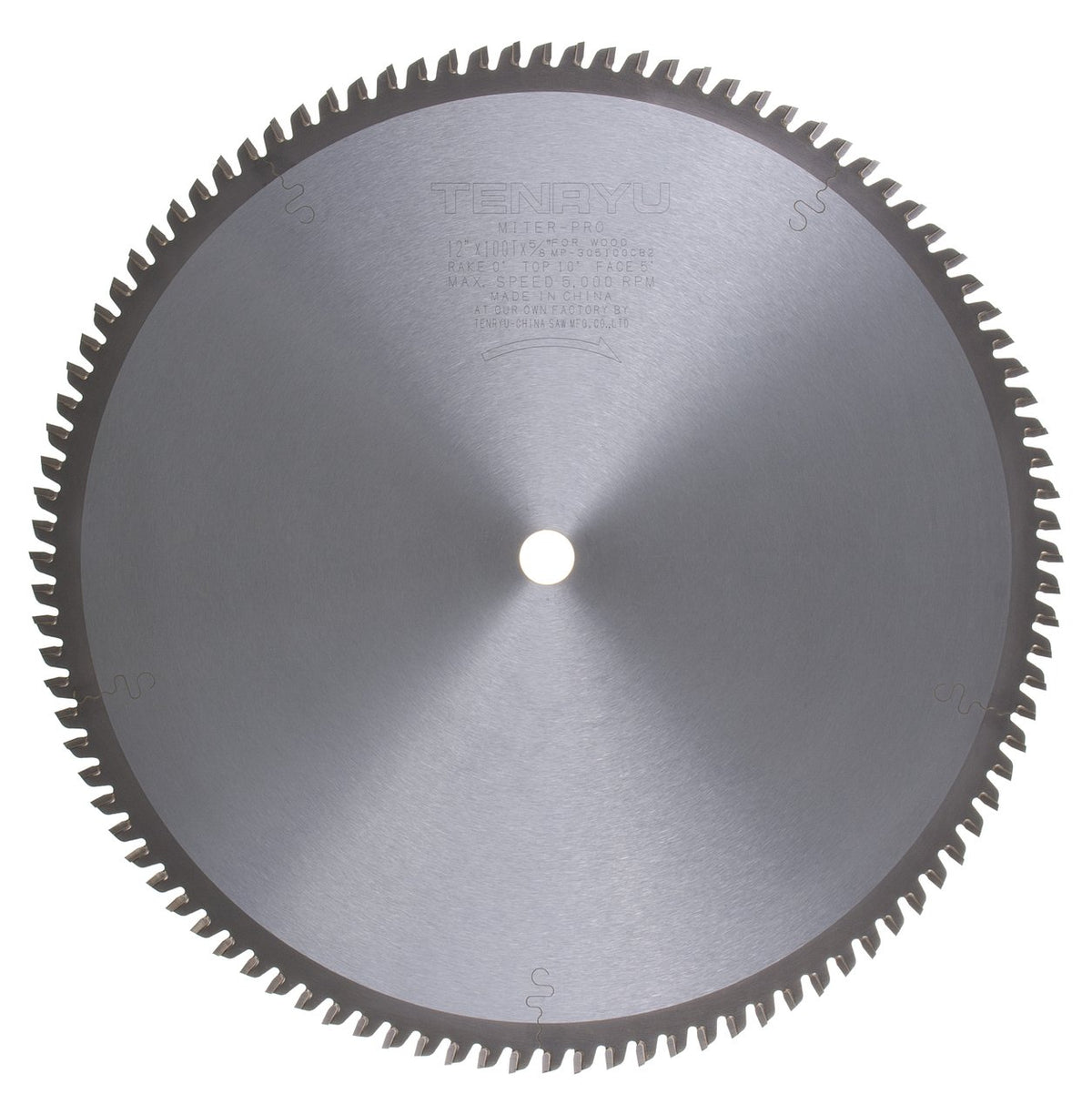 Tenryu MP-305100CB2: 12" x 100 Tooth Miter-Pro Miter Saw Blade