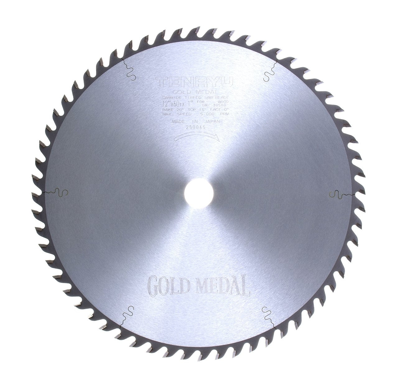 Tenryu GM-30560: 12" x 60 Tooth Gold Medal Table Saw Blade