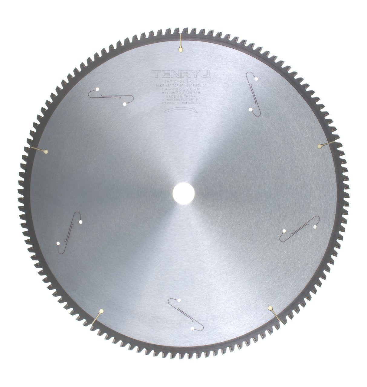 Tenryu IA-405120DN: 16" x 120 Tooth Industrial Non-Ferrous Non-Ferrous Cutting Blade