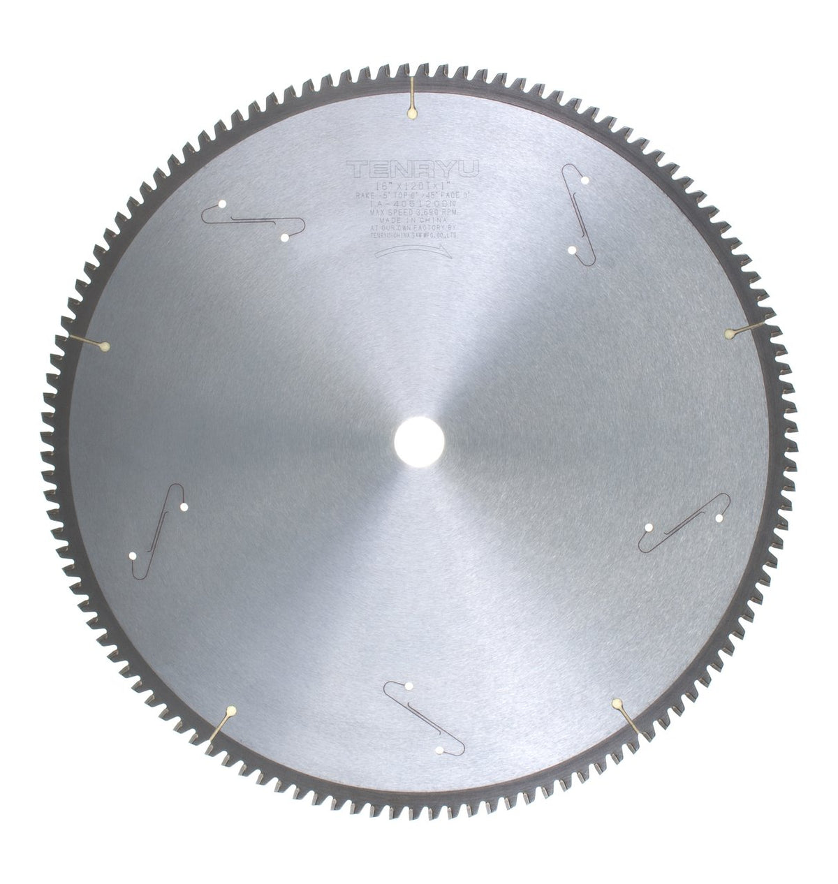 Tenryu IA-405120DN: 16" x 120 Tooth Industrial Non-Ferrous Non-Ferrous Cutting Blade